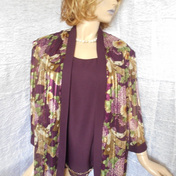 R & M RICHARDS 2 Pc Look Evening Jacket Sz 24WP - Picture 4 of 6